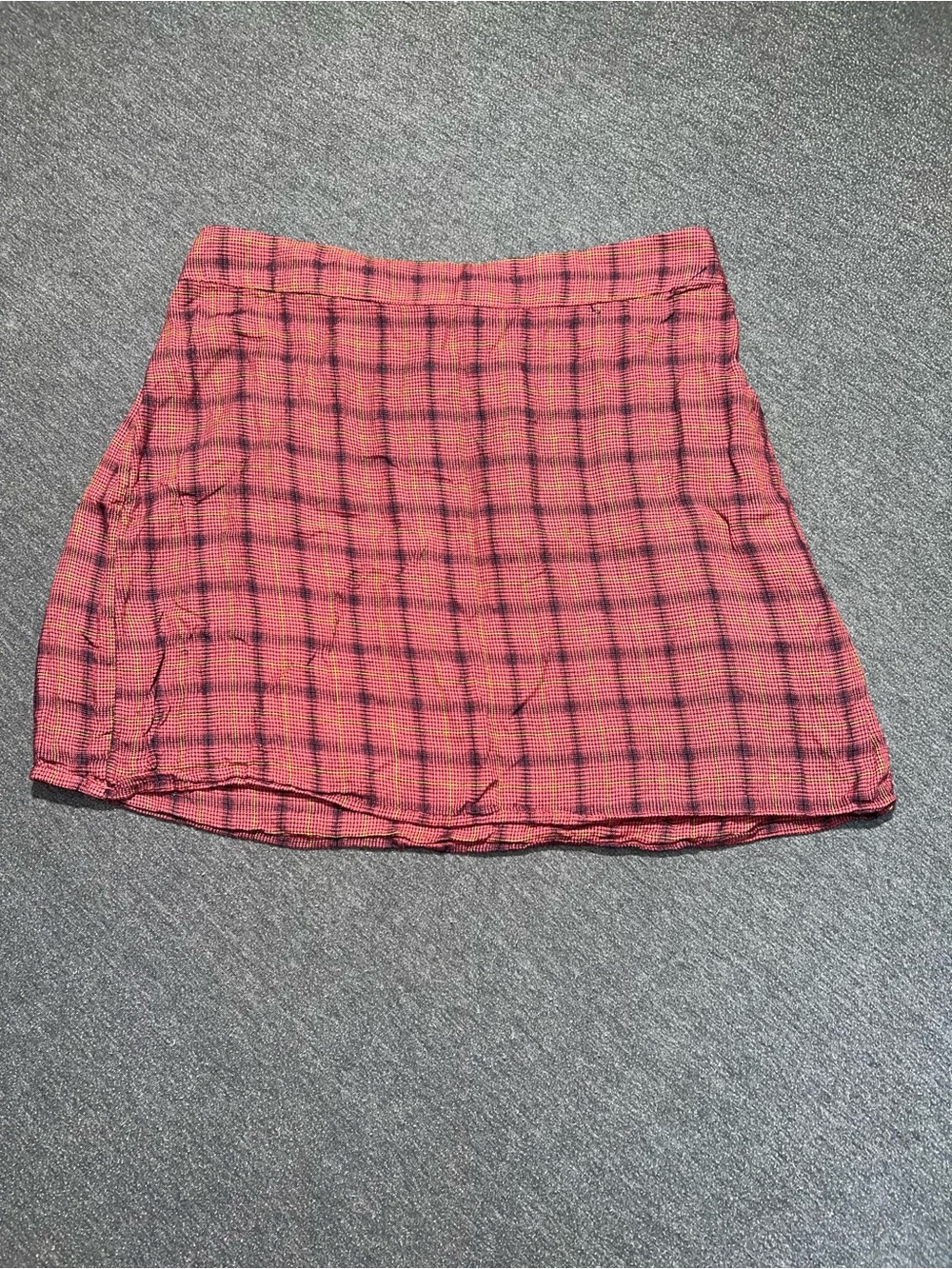 American Eagle Outfitters Pink Plaid Mini Skirt